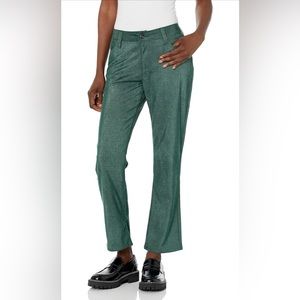 New With Tags Royalty For Me Hunter Green Straight Leg Pants Size 14